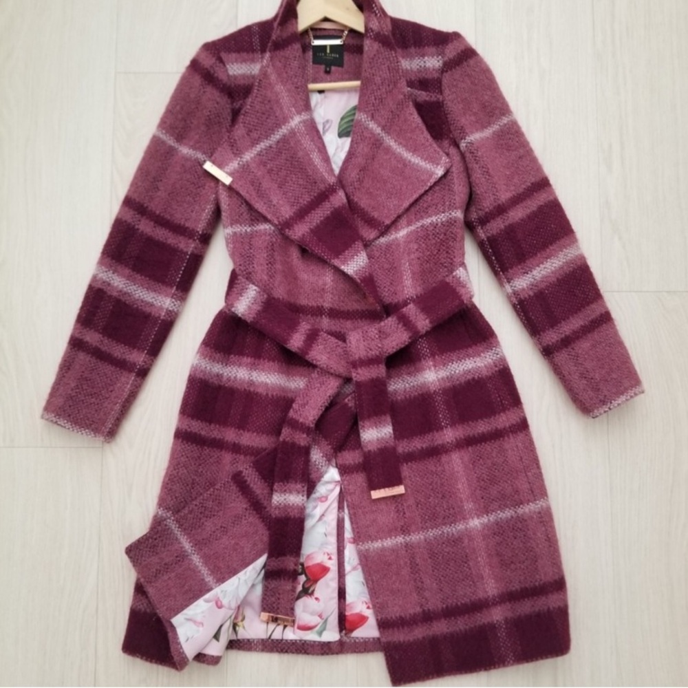 Ted Baker Wool Trench Coat - Picture 5 of 14